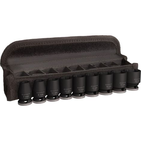 Set 9 Douilles BOSCH Impact PRO M 7,8,10,12,13,15,16,17,19 28-30M 3/8"