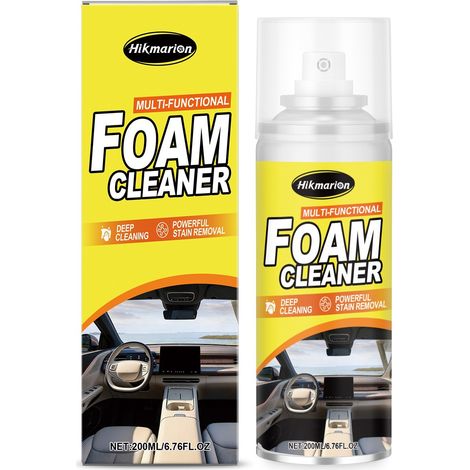 Spray nettoyant pour intérieur de voiture, spray nettoyant et d'entretien pour cuir, détachant et lustrant pour tableau de bord -- 200 ml (1/5)