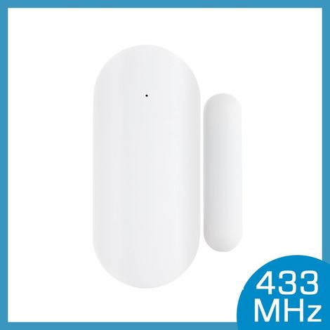 Capteur d'Alarme de Porte Fenêtre Sans Fil, 433MHz MF-68 - Interrupteur Magnétique, Détecteur de Contact, Signalisation Pour Système d'Alarme (1/5)
