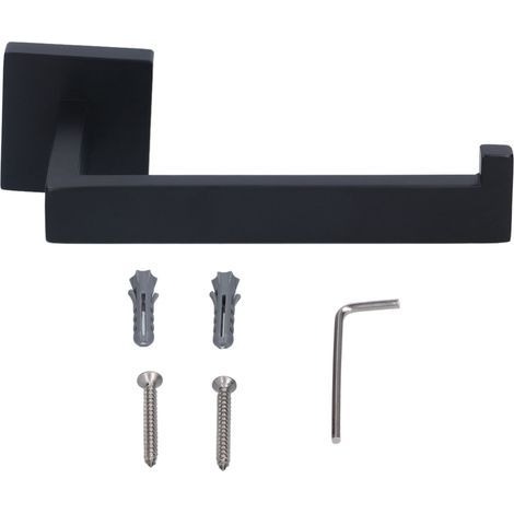 Porte-papier hygiénique en acier inoxydable, support à mouchoirs résistant à la Corrosion, pour salle de bain et cuisine (noir) (1/5)