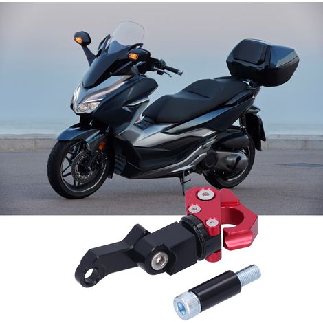 Pièces de modification pour moto : crochets de pliage de guidon et crochets de casque adaptés aux Honda FORZA 250/300 2018-2020, rouges. (1/5)