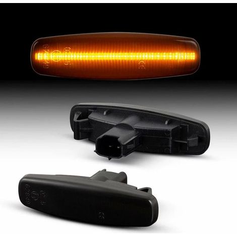 KIT 2 INDICATORI DI DIREZIONE LATERALI A LED COMPATIBILE CON Nissan Murano Typ Z51 BJ 2008-2016 , VETRO GIALLO