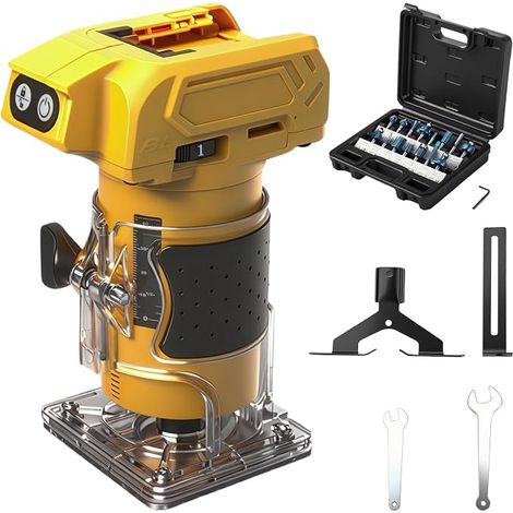 Cordless Router with 5 Speeds for 20V (1/5)