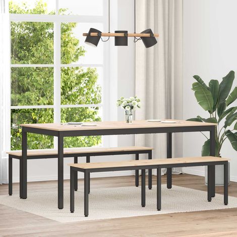 Bank Natur 160 x 35 x 45 cm Massives Kiefernholz