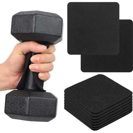 8 Pcs Hand Grip Pads, Grip Main Musculation, Poignées pour Musculation, Gants d'entraînement en néoprène p, our fitness, traction, noirs, 11 x 11 cm (1/5)