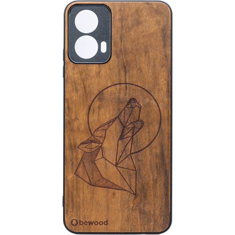 Funda de madera Bewood para Motorola G34 5G Wilk Imbuia (1/2)