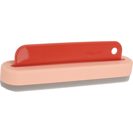 Nettoyant pour miroirs de salle de bain 2 en 1, grattoir mural et raclette  raclette 2 en 1 pour le nettoyage des miroirs en verre. (1/5)