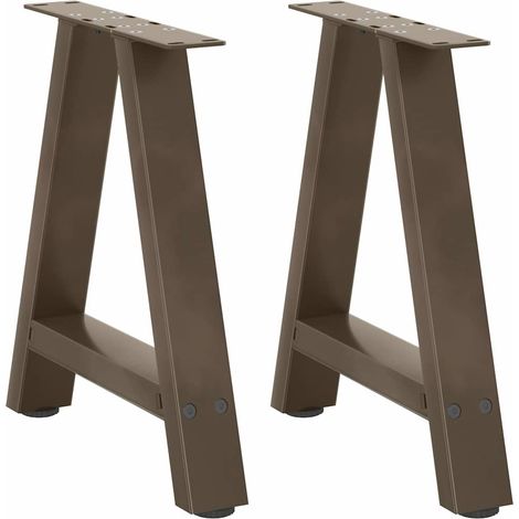 Couchtischbeine A-Form 2 Stk. 50x(42-43) cm Stahl