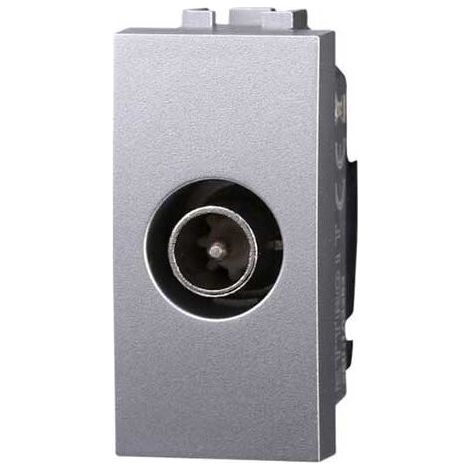 Prise télévision passante simple male compatible Bticino Livinglight couleur tech (1/2)