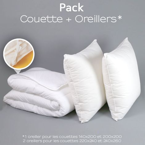 Pack couette 4 Saisons + oreiller Medium Protection Active - 140/200 - DODO (1/5)