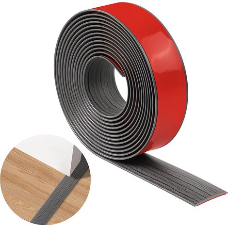 Bandes de Transition pour Sol - 1 Pièce - PVC Souple et Durable - Joint Auto-adhésif Étanche - Pour Porte Fenêtre et Moquette - Largeur 4cm ou 25cm (1/5)
