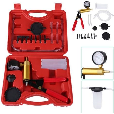 Kit de pompe à vide - CYA - 15 pièces - Laiton et plastique ABS - Testeur à vide pour véhicule (1/3)
