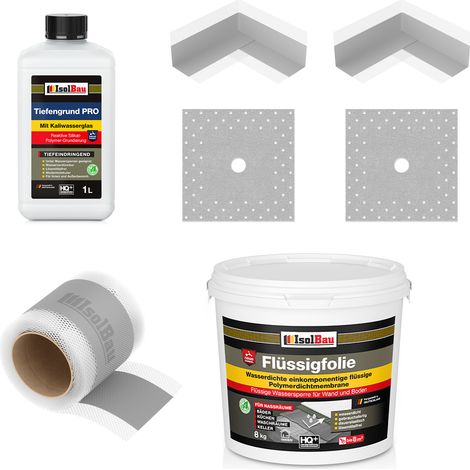 Dichtset 204G Liquid Foil 8kg 5m Cinta 2x Esquinas 2x Puños (1/5)