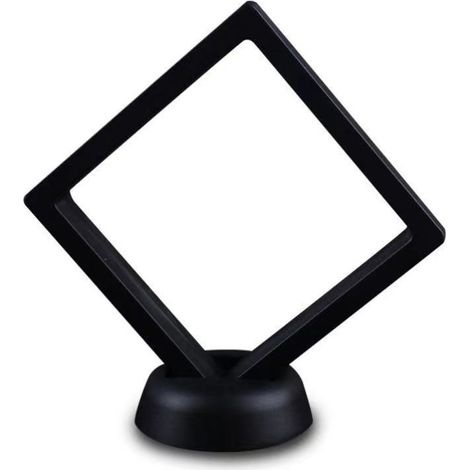 1 cadre présentoir à bijoux 3D noir de 70 x 70 mm b (1/3)