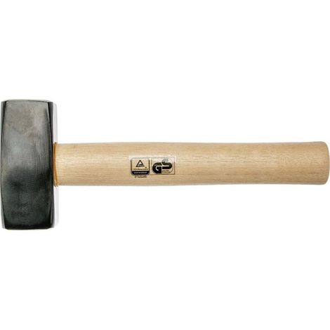 Mazzetta per muratore con testa in acciaio temprato e manico in legno -1000 gr (1/4)