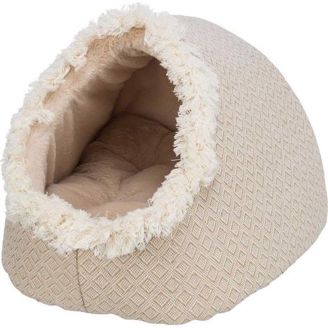 Trixie Cama Cueva lit beige para gatos y perros pequeños