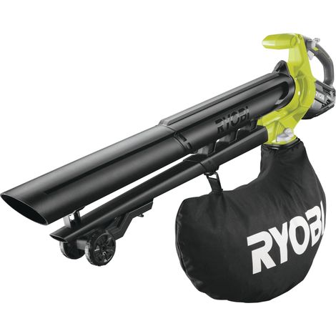 RYOBI - RYOBI 18V OnePlus Brushless OBV18 Soffiatore Aspirapolvere Trituratore Pack - 1 batteria da 5,0 Ah - 1 caricabatterie rapido da 2,0 Ah RC18120-150 (1/2)