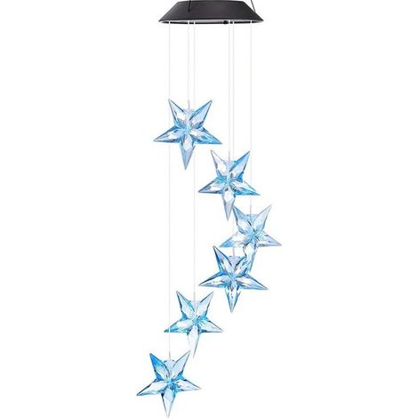 Carillon solaire, lampe suspendue LED solaire étanche à changement de couleur pour la décoration extérieure (1/5)