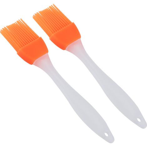 Basting Brush - Silicone Pastry Brush - Heat Resistant Up To 230°C - For Grilling Baking BBQ Sauces - Set Of 2 (1/5)