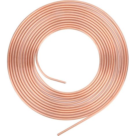 Kit tubo freno, diametro esterno 3/16 pollici, lunghezza 25 piedi, set di tubi freno in rame con spirale e raccordo, flessibilità perfetta, sostituzione della linea freno per il sistema.