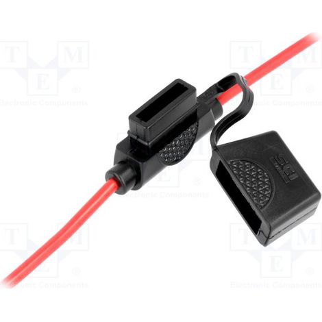 Porte fusible voiture 19mm 30a/32vdc Pvc Wires R3-47a (1/2)