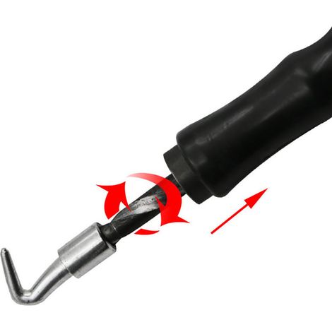 Crochet de ligature semi-automatique pour barres d'armature droites, destiné aux chantiers de construction. (1/5)