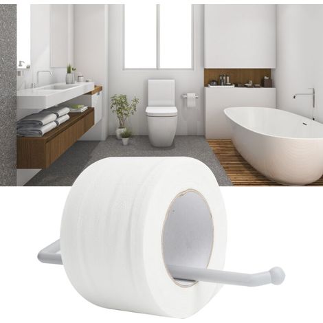 Porte-rouleau de papier mural, porte-serviettes, porte-papier toilette, organisateur de cuisine et salle de bains, blanc (1/5)
