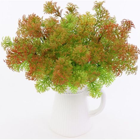 35cm mousse artificielle herbe plante mariage maison église partie décor rouge (1/5)