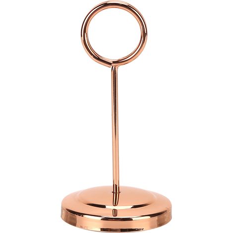 Robuster, leichter und strapazierfähiger Tischnummernhalter aus Edelstahl für Restaurants und Hotels, 10,5 cm, Roségold (1/5)
