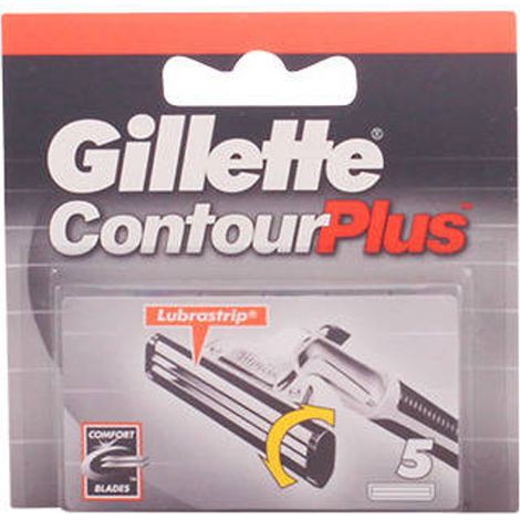 Recharges de lames de rasoir Gillette Contour Plus, 5 unités-AquaForge (1/2)