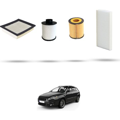 Kit tagliando 4 filtri compatibile con Fiat Croma II 1.9 MJT 88kw dal 2005 al 2011 (1/5)