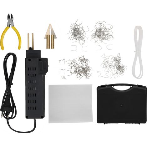 Kit de soudure plastique pour pare-chocs auto, pistolet thermique à agrafes professionnel 220V EU, réparation carrosserie véhicule (1/5)