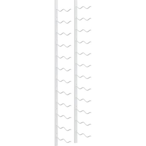 Wall Mounted Wine Rack for 24 Bottles White Iron vidaXL
