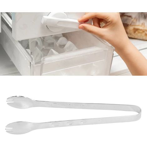 Eiszange aus lebensmittelechtem Edelstahl, rutschfest, Küchenzange für Haushaltslebensmittel, Spiegel (1/5)