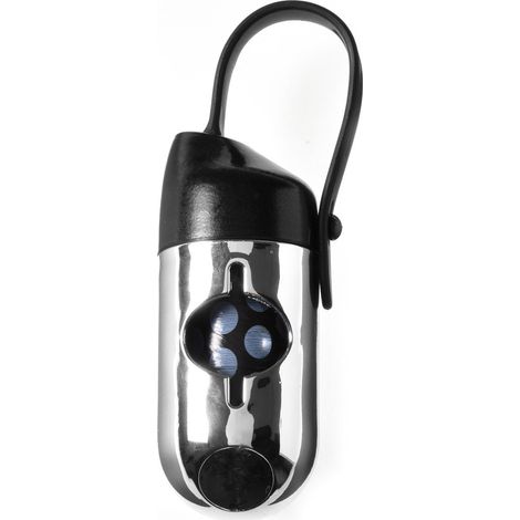 Noir - Distributeur de sacs hygiéniques pour chiens en plastique avec rouleau modèle Blues (1/2)