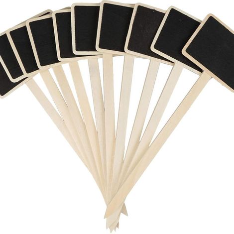 Mini panneaux en bois, étiquettes pour plantes en bois, marqueurs (1/5)