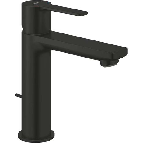 Grohe Lineare New - Mitigeur de lavabo avec bonde, noir mat 321142431 (1/4)