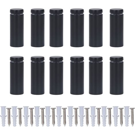 Edelstahl-Befestigungsschrauben für Displays, 19 x 50 mm, 12-teiliges Wandmontage-Set (1/5)