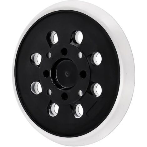 Freosen – Plateau de ponçage 125 mm – Compatible Bosch PEX 300/400 AE – Vitesse 12000 tr/min – Pour bois et plastique – 8 trous pour aspiration (1/5)