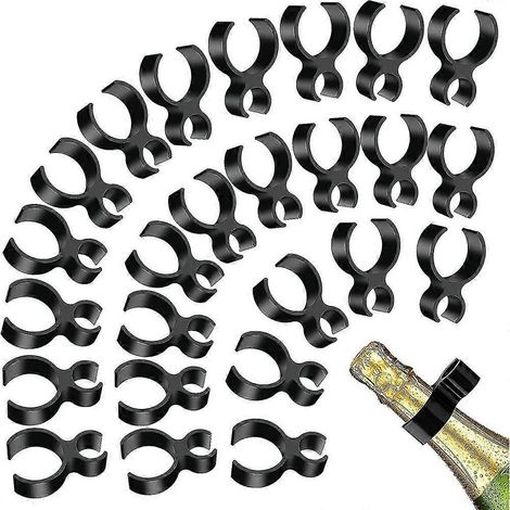 Lot de 30 clips pour cierges magiques en bouteille de champagne, clips de sécurité pour cierges magiques, pour bougies et cuisine (1/5)