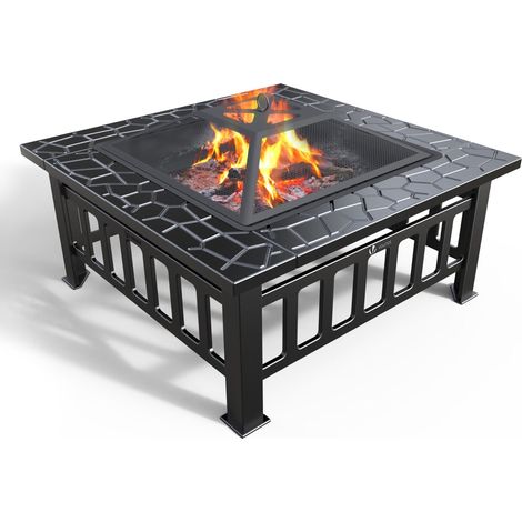 Brasero extérieur VOUNOT - 3 en 1 - Pour jardin et balcon