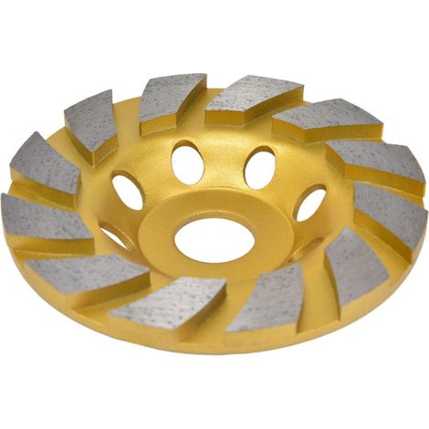 Disque diamant 115mm turbo pour béton, coupe rapide meuleuse maçonnerie et matériaux durs. (1/5)