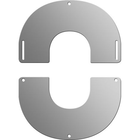 Plaque de finition ronde inox Ø 180 mm