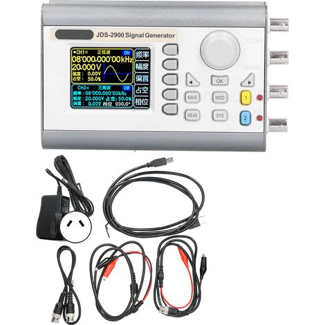JDS2900-40M 2-Kanal-DDS-Signalgenerator mit Frequenzzähler und 100–240 V AC AU-Buchse (1/5)