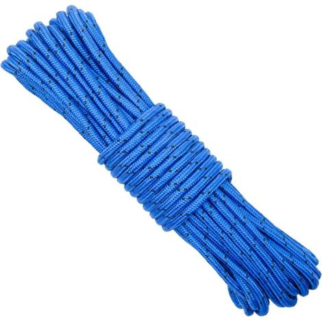 mm blaues Paracord, 20 m dickes Nylonseil für Schlauchboote, Wäsche, Markisen, Gartenkleidung, Bastelprojekte und Camping