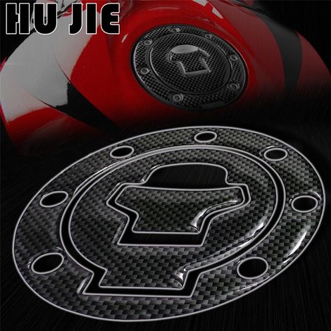 Autocollants en fibre de carbone pour bouchon de réservoir d'essence, conformes aux normes DMV, pour Suzuki GSXR600 92-03/GSXR750 96-03