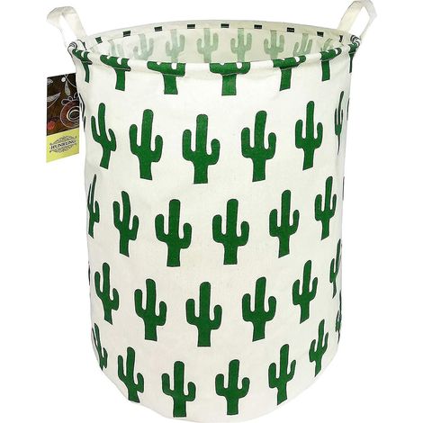 Grand panier de rangement léger en toile / organisateur de jouets / panier à linge sale pliable (1/3)