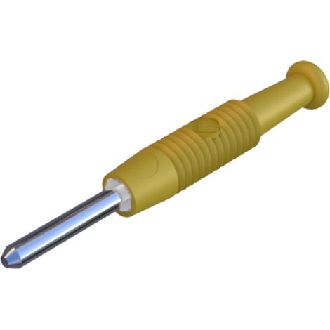 Hirschmann Test & Measurement CO MST 3 Miniatur-Bananenstecker Stecker, gerade Stift-Ø: 2 mm Gelb 1