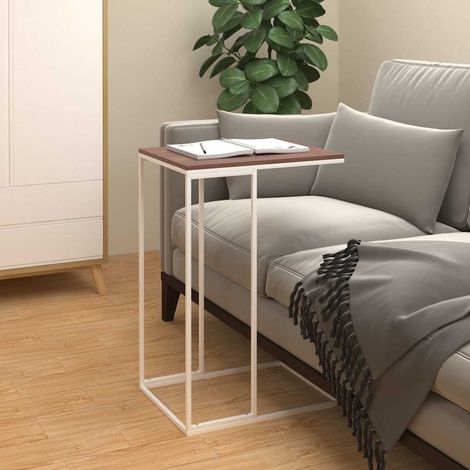 Table d'appoint-Table basse-Table Salon Blanc 40x30x59 cm Bois d'ingénierie 266911 (1/5)