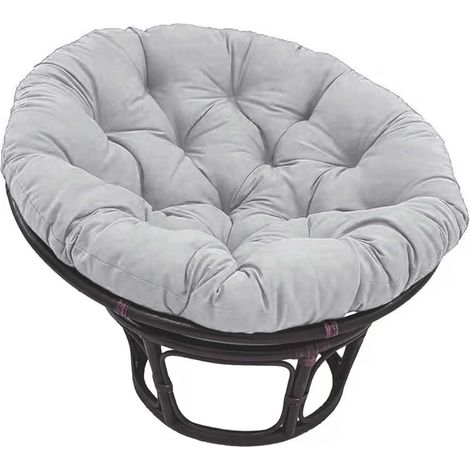 Papasan Round Chair Cushions, Thick Hanging Chair Cushion, Thick Papasan Armchair Cushion, for Outdoor Garden, Balcony and Living Room, M, 70  70cm (1/5)